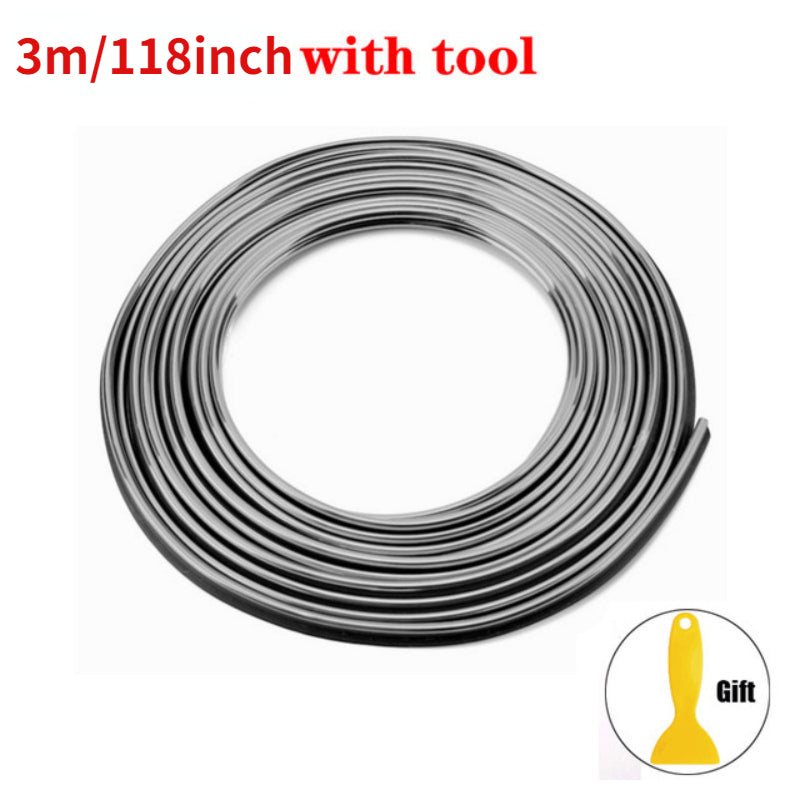 Universal Car Moulding Decoration Flexible Strips 3m Interior Auto Trim