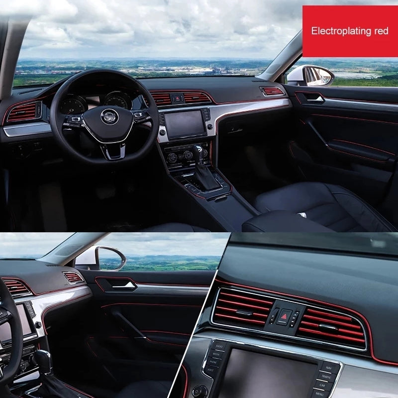 Universal Car Moulding Decoration Flexible Strips 3m Interior Auto Trim