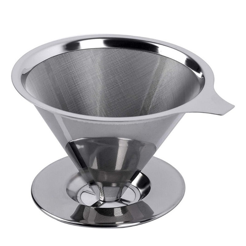 Stainless Steel Coffee Filter Holder Reusable Tea Strainer for Home Use