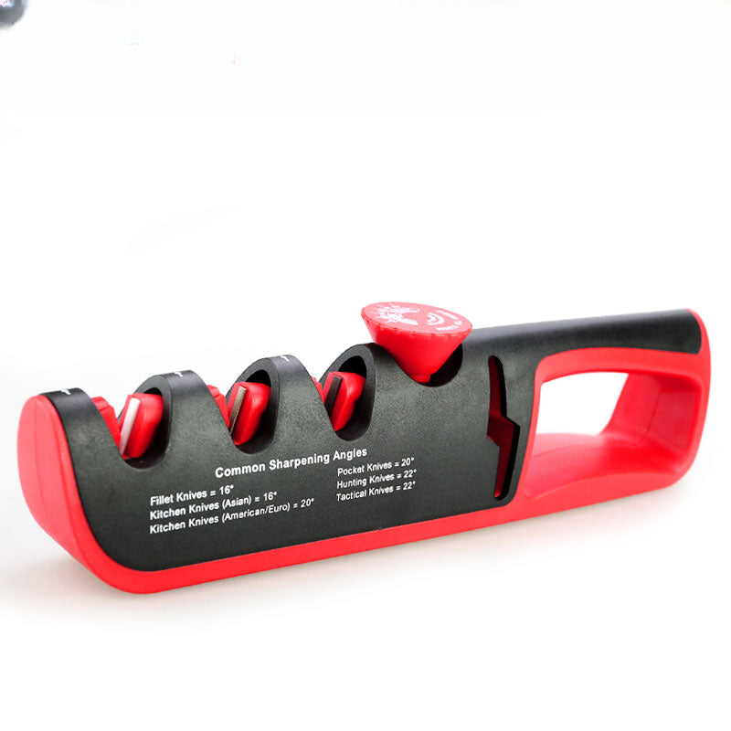 4 darajali sozlanadigan tizim bilan professional oshxona pichog'i silliqlash mashinasi, pichoqlar va qaychi uchun