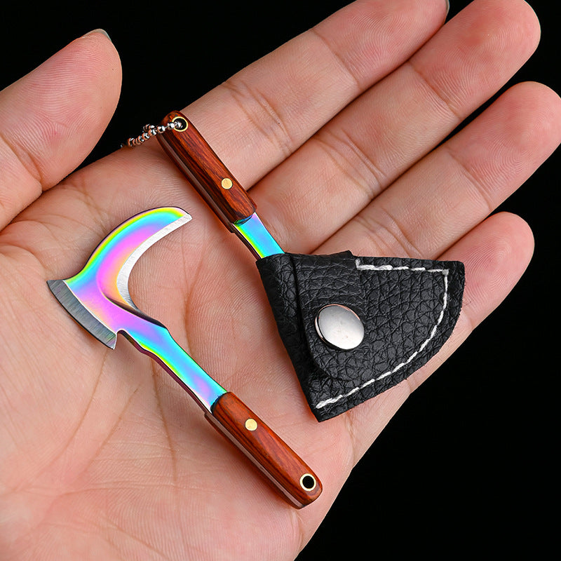 Mini Sickle Bag Set Keychain with Portable Knife and Box Cutter for Everyday Carry
