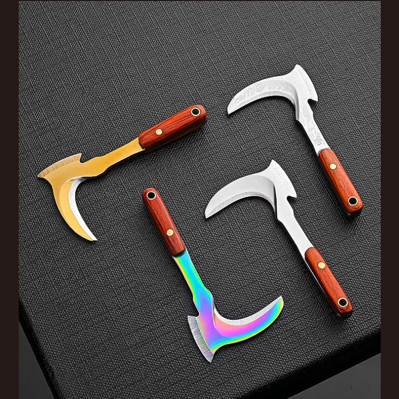 Mini Sickle Bag Set Keychain with Portable Knife and Box Cutter for Everyday Carry