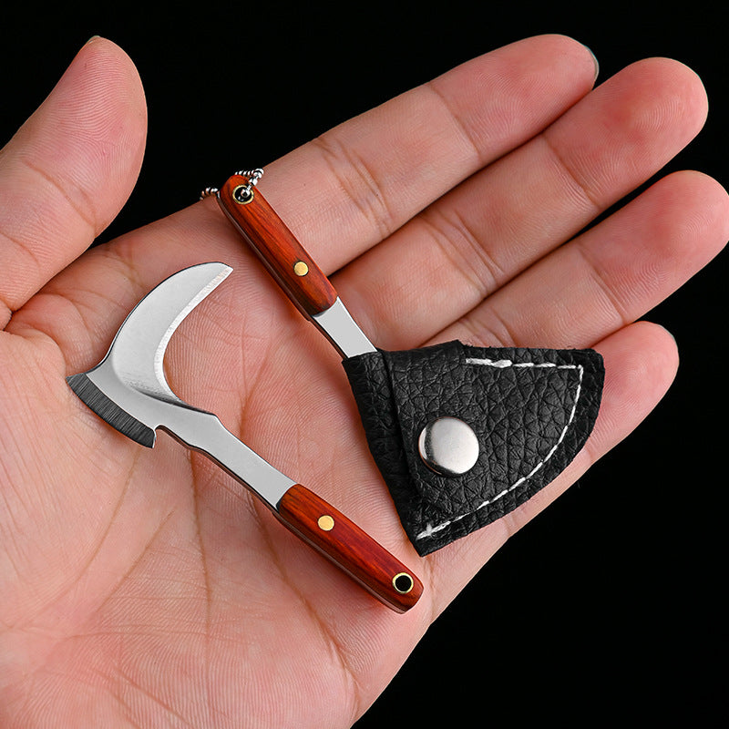 Mini Sickle Bag Set Keychain with Portable Knife and Box Cutter for Everyday Carry