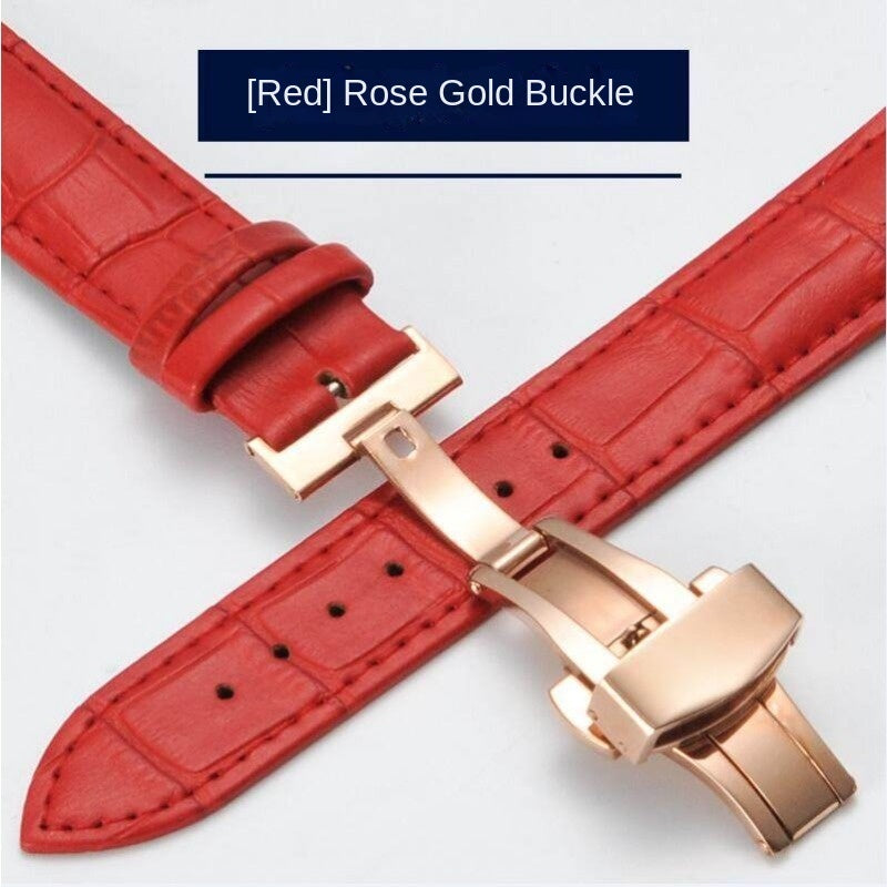 Leather Watch Strap Replacement Band for Men and Women 14mm-24mm Adjustable