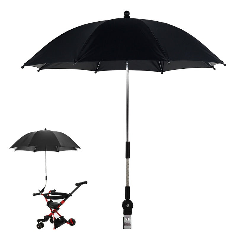 Baby Stroller Umbrella UV Protection Windproof Adjustable Sunshade Parasol