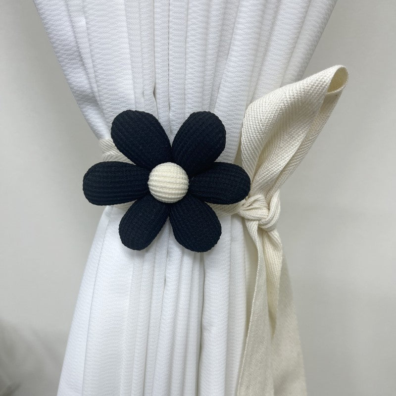 Korean Style Curtain Holdback with Three-Dimensional Petal Design for Living Room Bedroom Office