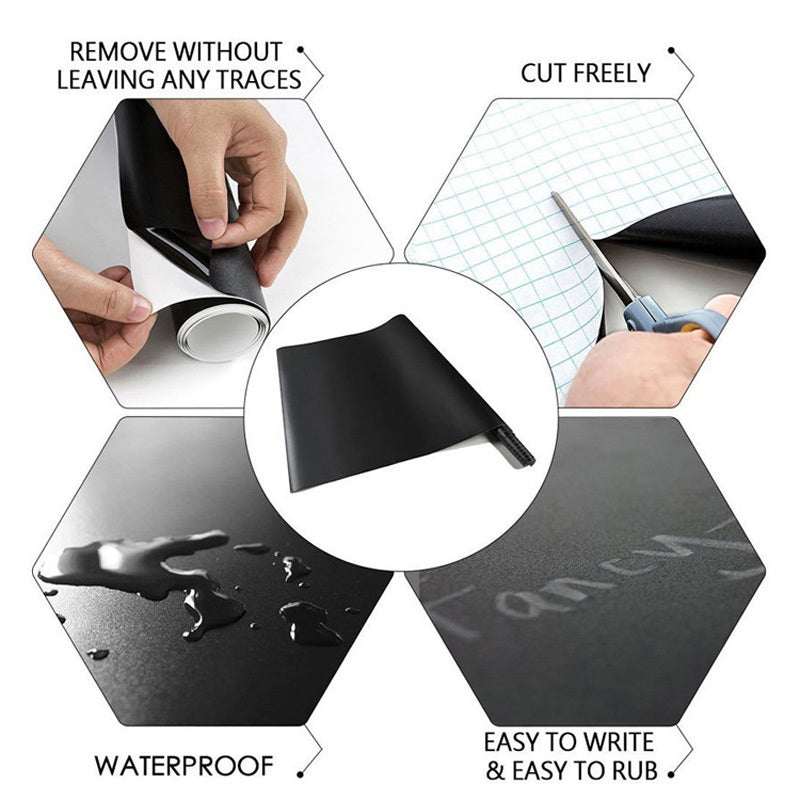 Pegatina para pizarra 45x200cm Vinilo para pared, decoración para escuela, oficina, sala