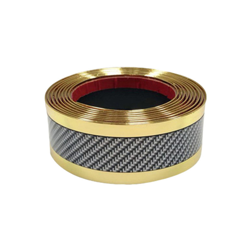 Protector de umbral de puerta de coche de PVC con estilo fibra de carbono, resistente a arañazos, 100cm