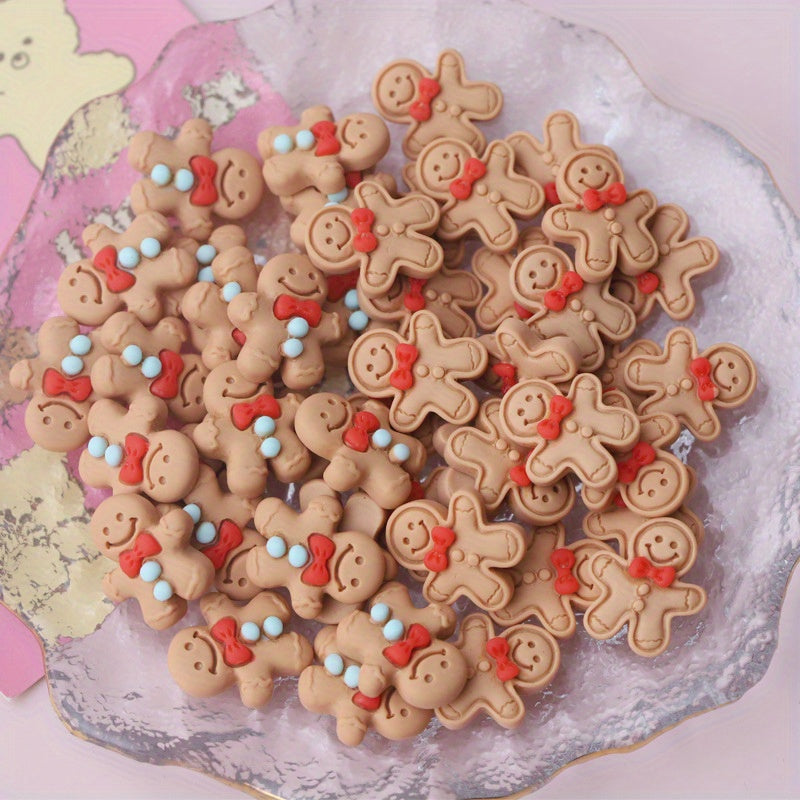 Christmas Gingerbread Ornament Accessories Set 20 30 50 100 Pieces for DIY Decorations