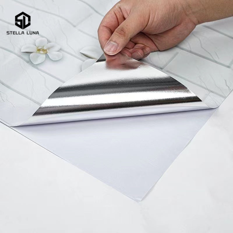 Oil-Proof Kitchen Wall Sticker Waterproof High Temperature Resistant Self-Adhesive Contact Paper