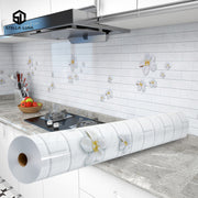 Oil-Proof Kitchen Wall Sticker Waterproof High Temperature Resistant Self-Adhesive Contact Paper