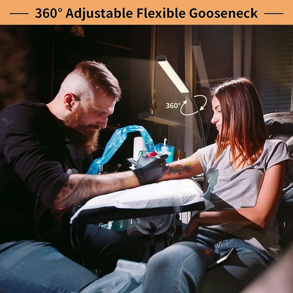 Dimmable LED Floor Lamp with 120 LEDs 3 Color Modes 10 Brightness Settings Flexible Gooseneck for Living Room Bedroom Office