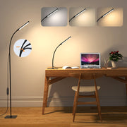 Dimmable LED Floor Lamp with 120 LEDs 3 Color Modes 10 Brightness Settings Flexible Gooseneck for Living Room Bedroom Office