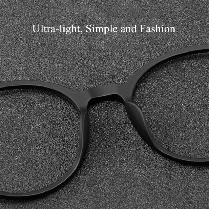 Men's TR90 Round Frame Multifocal Photochromic Reading Glasses with Blue Light Protection