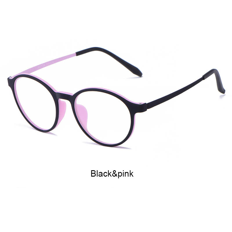 Men's TR90 Round Frame Multifocal Photochromic Reading Glasses with Blue Light Protection