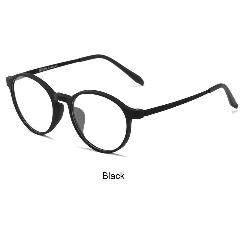 Men's TR90 Round Frame Multifocal Photochromic Reading Glasses with Blue Light Protection