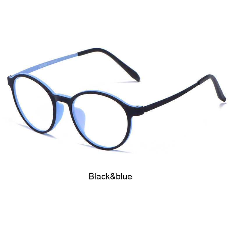 Men's TR90 Round Frame Multifocal Photochromic Reading Glasses with Blue Light Protection