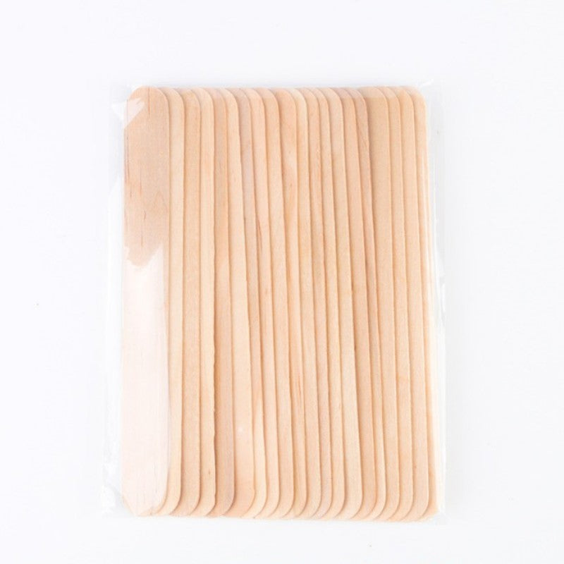 20Pcs Natural Wooden Wax Applicator Sticks for Hair Removal