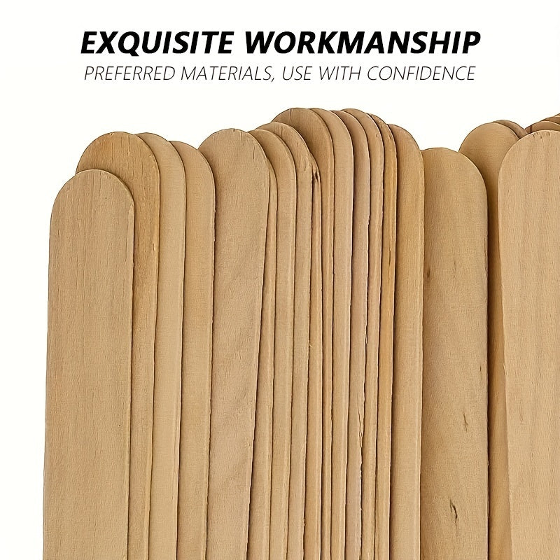 20Pcs Natural Wooden Wax Applicator Sticks for Hair Removal