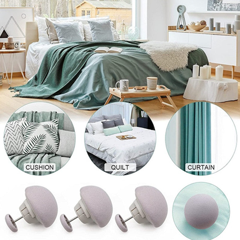 Set of 12 Mushroom Pattern Quilt Fixers Non-Slip Bed Sheet Clips