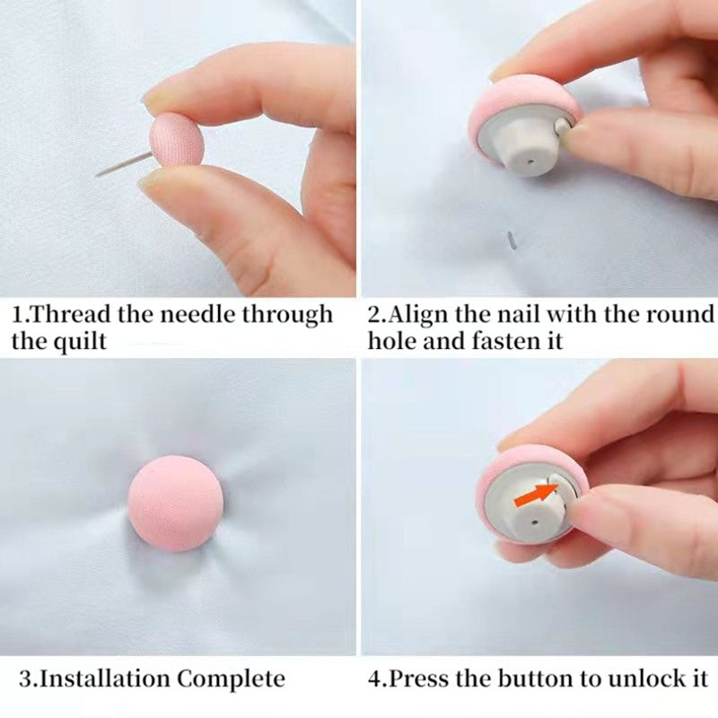 Set of 12 Mushroom Design Bed Sheet Clips Non-Slip Quilt Holders for Secure Bedding