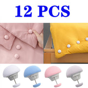 Set of 12 Mushroom Design Bed Sheet Clips Non-Slip Quilt Holders for Secure Bedding
