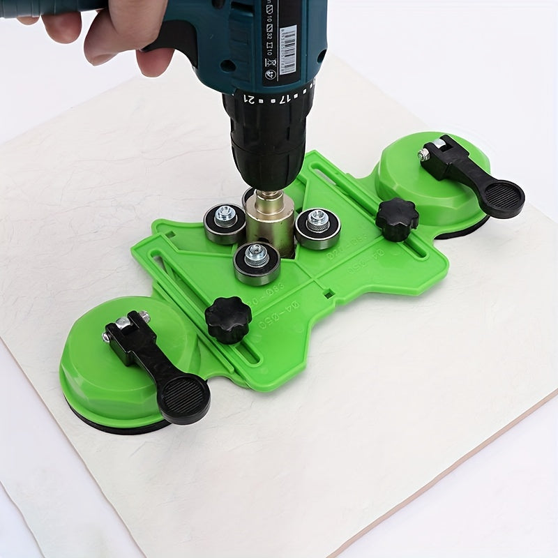 Высокоточный керамический направитель для сверления плитки с присоской и регулируемыми ручками