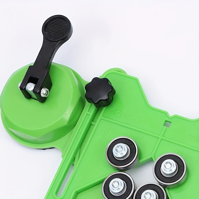 1 dona Yuqori aniqlikdagi keramika plitka burg'ulash qo'llanmasi, sozlanadigan tugmachalar va vakuum stakan bilan uy ta'miri uchun