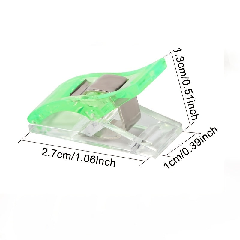 50 ярких пластиковых зажимов для шитья, рукоделия, вязания, крючка и бумажных проектов