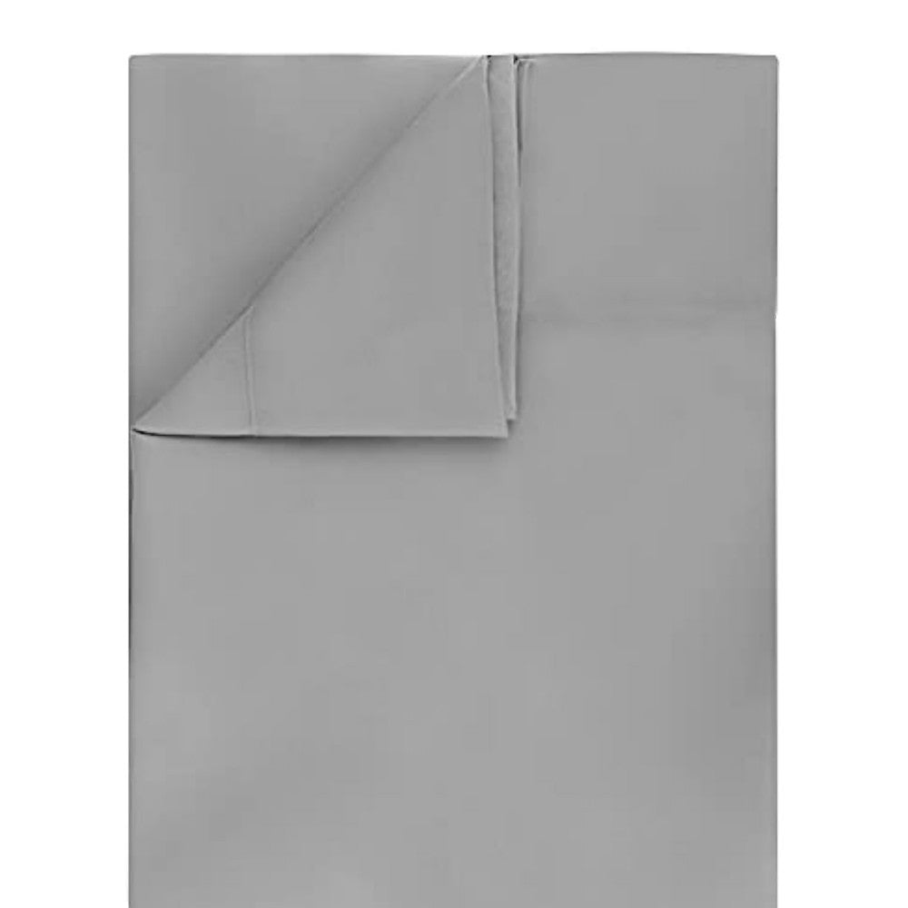 Sábana plana transpirable ultra suave, resistente a las arrugas, doble cepillado, lavable a máquina