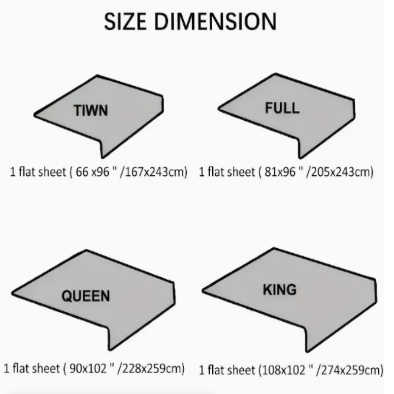 Sábana plana transpirable ultra suave, resistente a las arrugas, doble cepillado, lavable a máquina