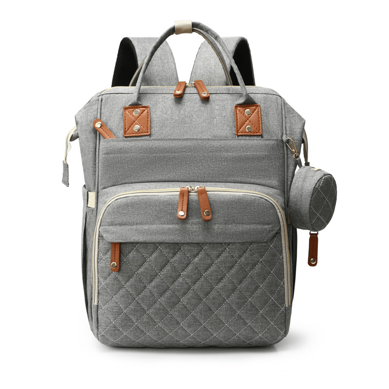 Mommy Diaper Bag Backpack with Multiple Pockets and Insulated Bottle Holders