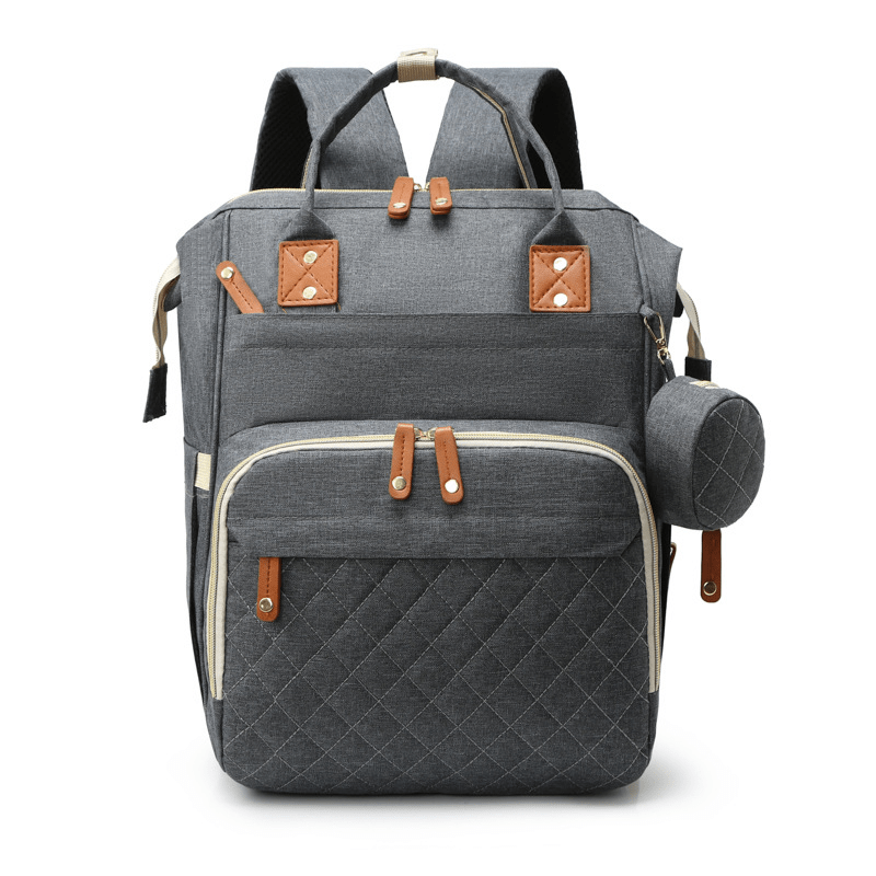 Mommy Diaper Bag Backpack with Multiple Pockets and Insulated Bottle Holders
