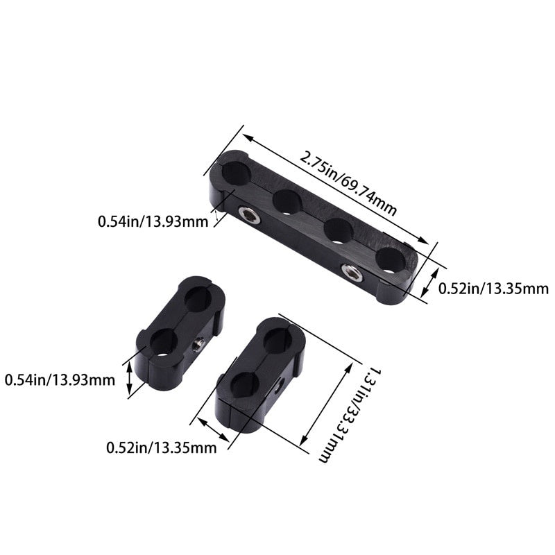 Car Auto Ignition Cable Clip Separator Line Wire Clamp 3pcs for 8mm-10mm