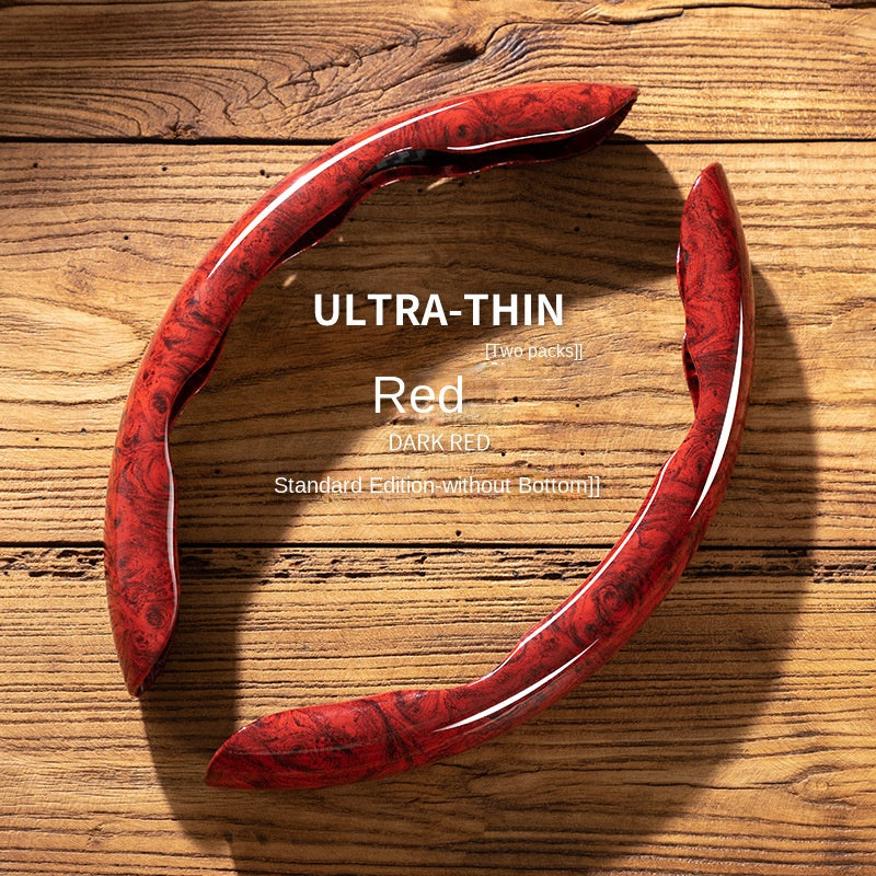 Universal Car Steering Wheel Cover 15 Inch Peach Wood Grain Anti-Skid