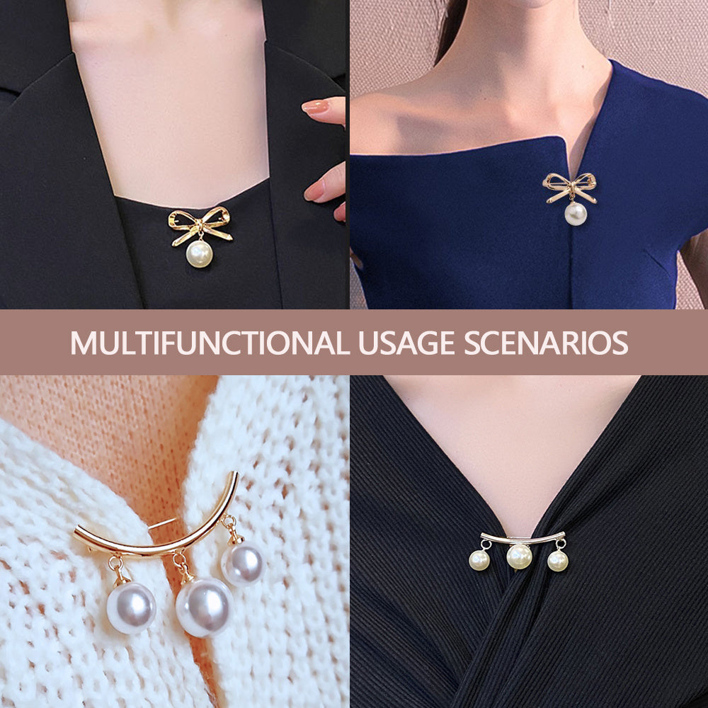 Juego de 13 broches de imitación perla para mujeres accesorios de vestir decoración de ropa