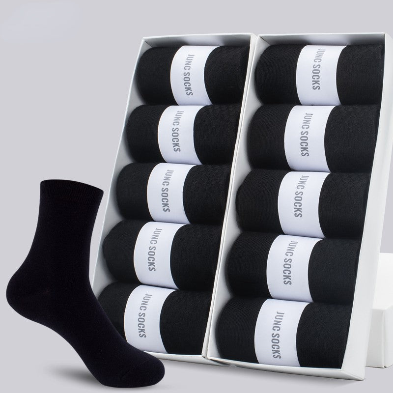 Men's Low Cut Socks 5 Pairs Breathable Cotton Polyester Casual All Seasons