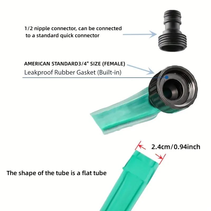 Manguera de riego por goteo de PVC flexible para jardín y riego por goteo