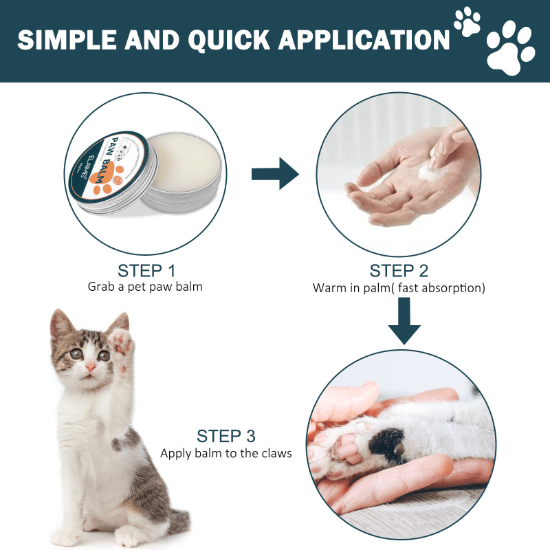 Pet Paw Balm for Dogs and Cats 60g Natural Moisturizer for Cracked Pads and Noses