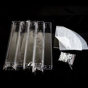 Akril quyoshdan va ko'zoynaklar uchun tashkil etuvchi va ko'zoynaklar uchun ko'rsatish standi, tishli qutichali