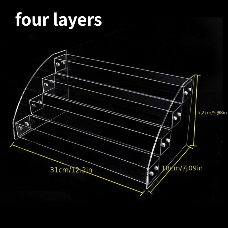 Akril quyoshdan va ko'zoynaklar uchun tashkil etuvchi va ko'zoynaklar uchun ko'rsatish standi, tishli qutichali