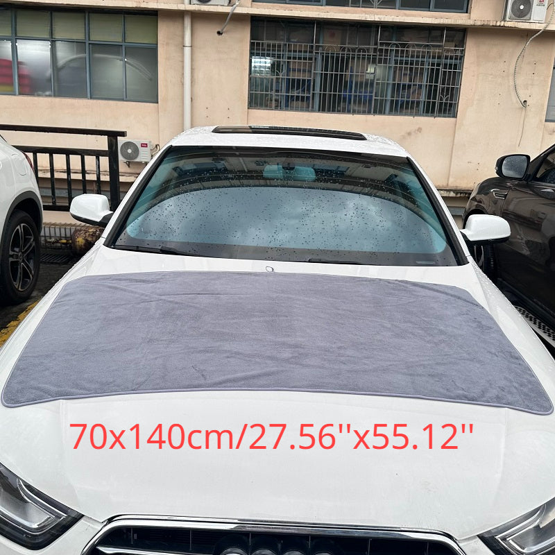 Microfiber Car Wash Towel Extra Large Gray for Drying and Detailing