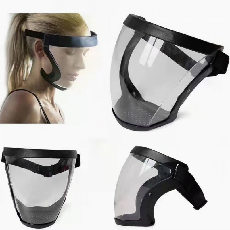 Transparent Plastic Face Mask for Outdoor Kitchen and Security Use