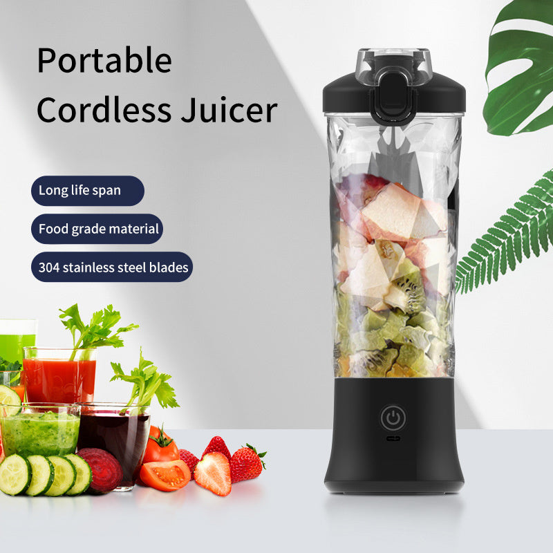 600ml Portable Blender for Smoothies and Shakes USB Rechargeable with 4000mAh Battery Easy-Clean Travel Cup