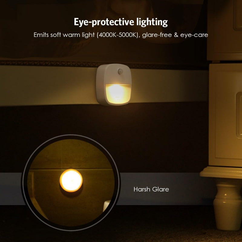 1 dona yoki 3 dona Harakat Sensorli Yorug'lik, turli joylar uchun simsiz LED tun yorug'ligi (iliq oq).