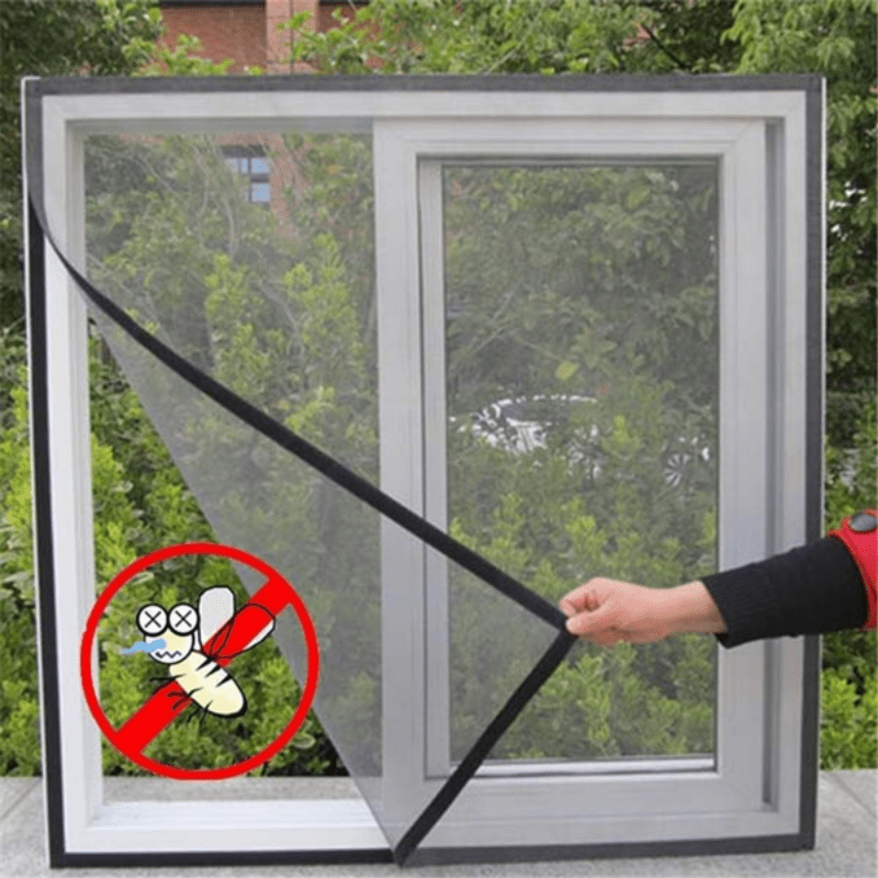Washable Mesh Curtain for Windows and Doors Insect Screen with Customizable Fly Mesh