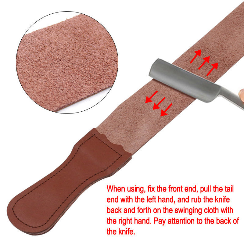 Премиальный кожаный ремень-натяжитель для бритв и ножей