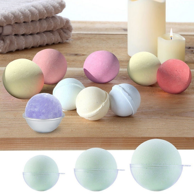 10 Clear Plastic Round Ball Christmas Tree Decorations for Party Wedding Home Decor