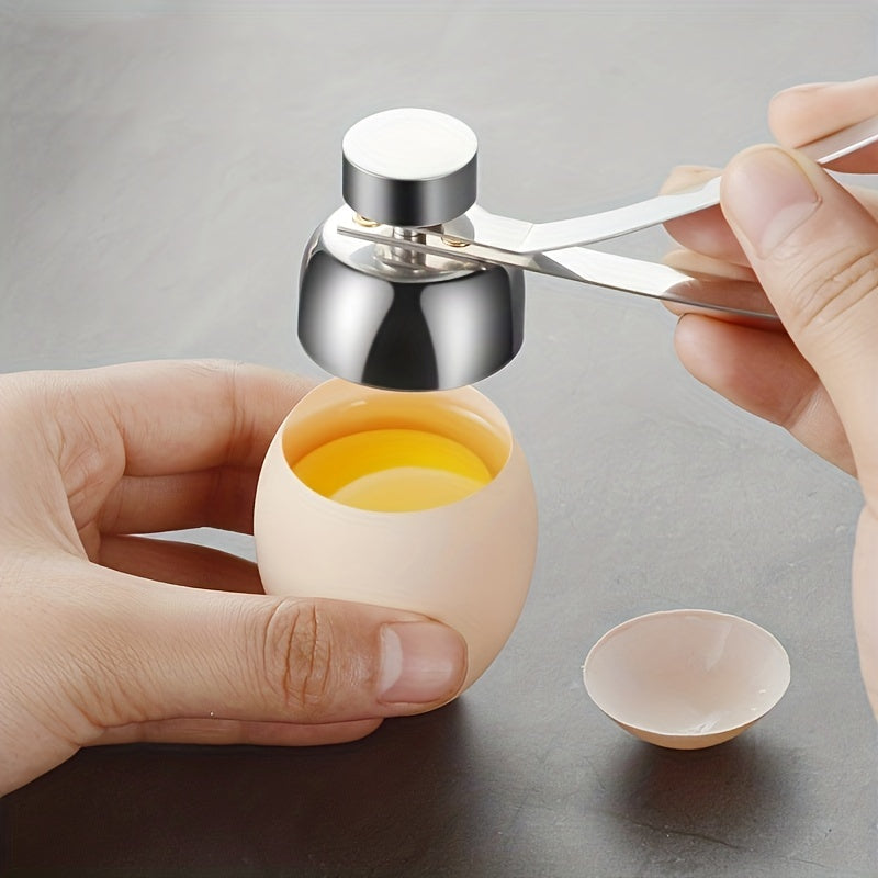 Egg Cracker Topper Stainless Steel Egg Shell Remover Kitchen Gadget
