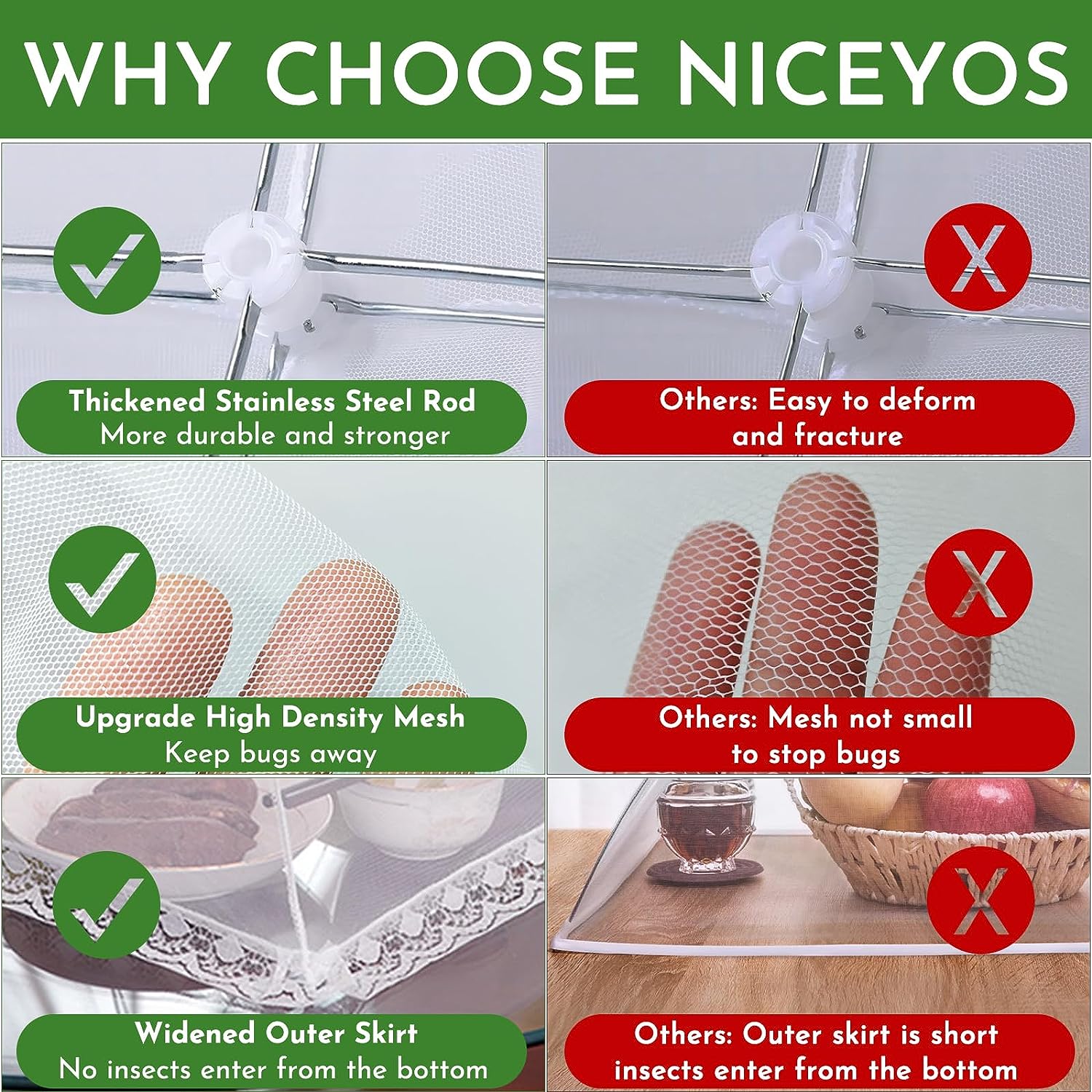 Палатка-экран для еды с сеткой, 43 см, складная, многоразовая, для пикника на открытом воздухе, вечеринка